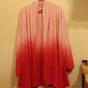 DG2 by Diane Gilman Ombre Pink Cardigan